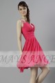 Short Party Dress With Shiny Pearls Straps - Ref C100 - 03