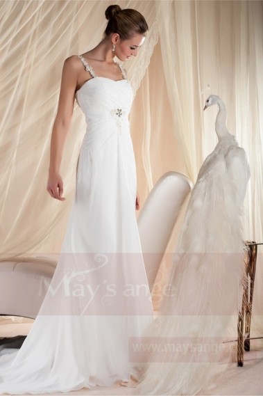 robe de mariée plage civil - M355 #1