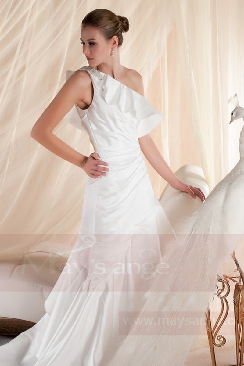 Robes de mariée chic blanc - Ref M357 - 01