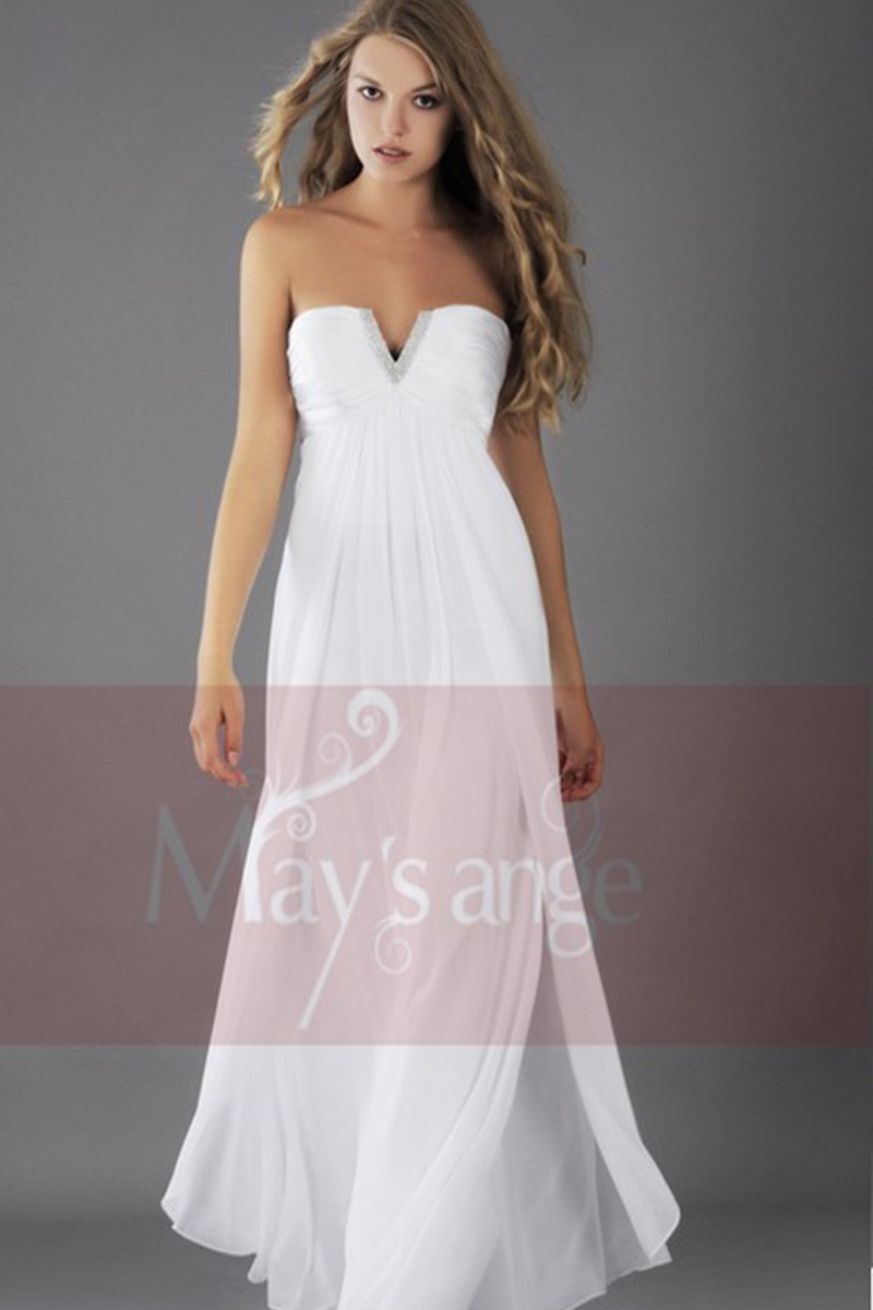 robe bustier longue mariage