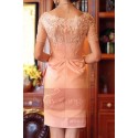 robe chic courte rose pour mariage ceremonie - Ref C744 - 03