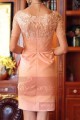 robe chic courte rose pour mariage ceremonie - Ref C744 - 03