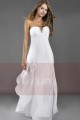 robe de soirée Orient Blanche longue bustier V - Ref L113 - 04