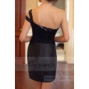 robe cocktail noire moulante sexy - Ref C745 - 03