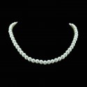 Magnifique collier de perles blanc cassé - Ref E001 - 02