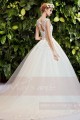 robe de mariée originale splendide en dentelle jolie fente dans le dos - Ref M360 - 05