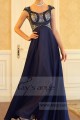 robe habillée pour cérémonie bleu profond - Ref L705 - 02