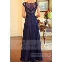 robe habillée pour cérémonie bleu profond - Ref L705 - 03