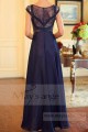 robe habillée pour cérémonie bleu profond - Ref L705 - 03