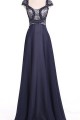 robe habillée pour cérémonie bleu profond - Ref L705 - 06