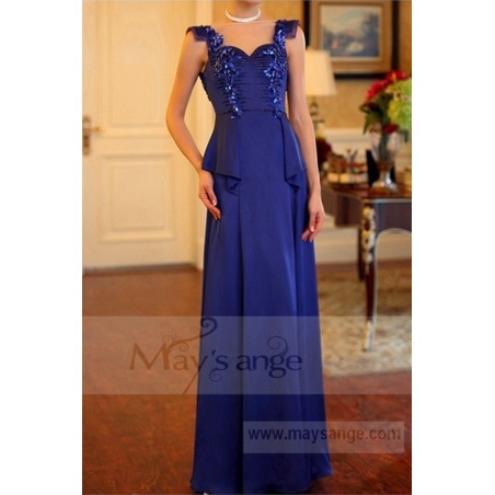 Classic Dress For A Wedding Witness Gemstone Blue