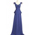 Belle Robe pour témoin mariage Gemstone Blue - Ref L708 - 05