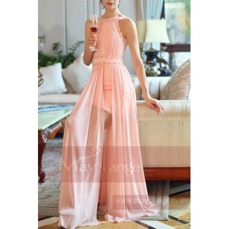 robes de soirée rose dos nu chic