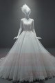 robe de mariée originale splendide en dentelle jolie fente dans le dos - Ref M360 - 06