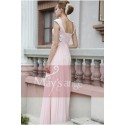 Pretty Pink Long Dress With Flowers - Ref L122 - 03