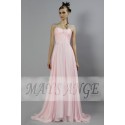 Robe Princesse de soirée longue rose poudre - Ref L125 - 03
