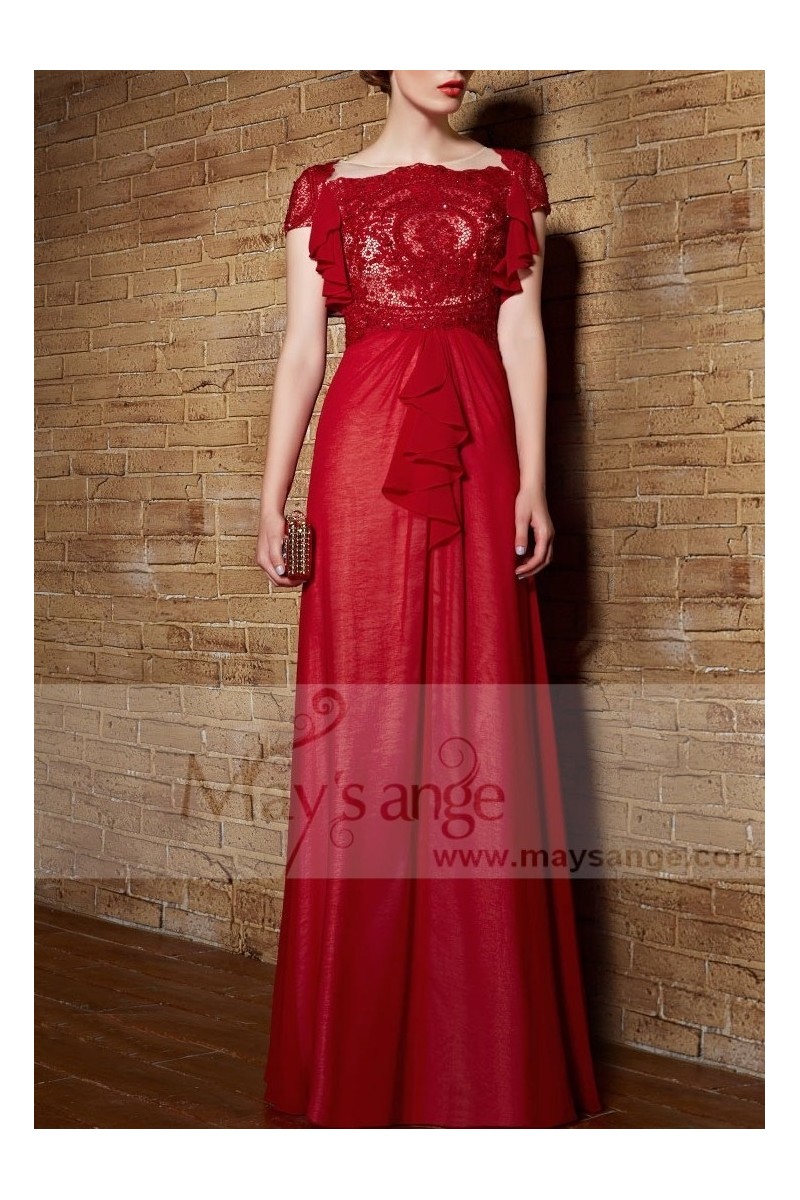 tenue de soirée PR118 rouge feu - Ref PR118 - 01 tenue de soirée PR118 rouge feu - Ref PR118 - 01