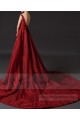 robe de bal rouge bordeaux princesse mariage cérémonie - Ref P073 - 03