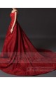 robe de bal rouge bordeaux princesse mariage cérémonie - Ref P073 - 04