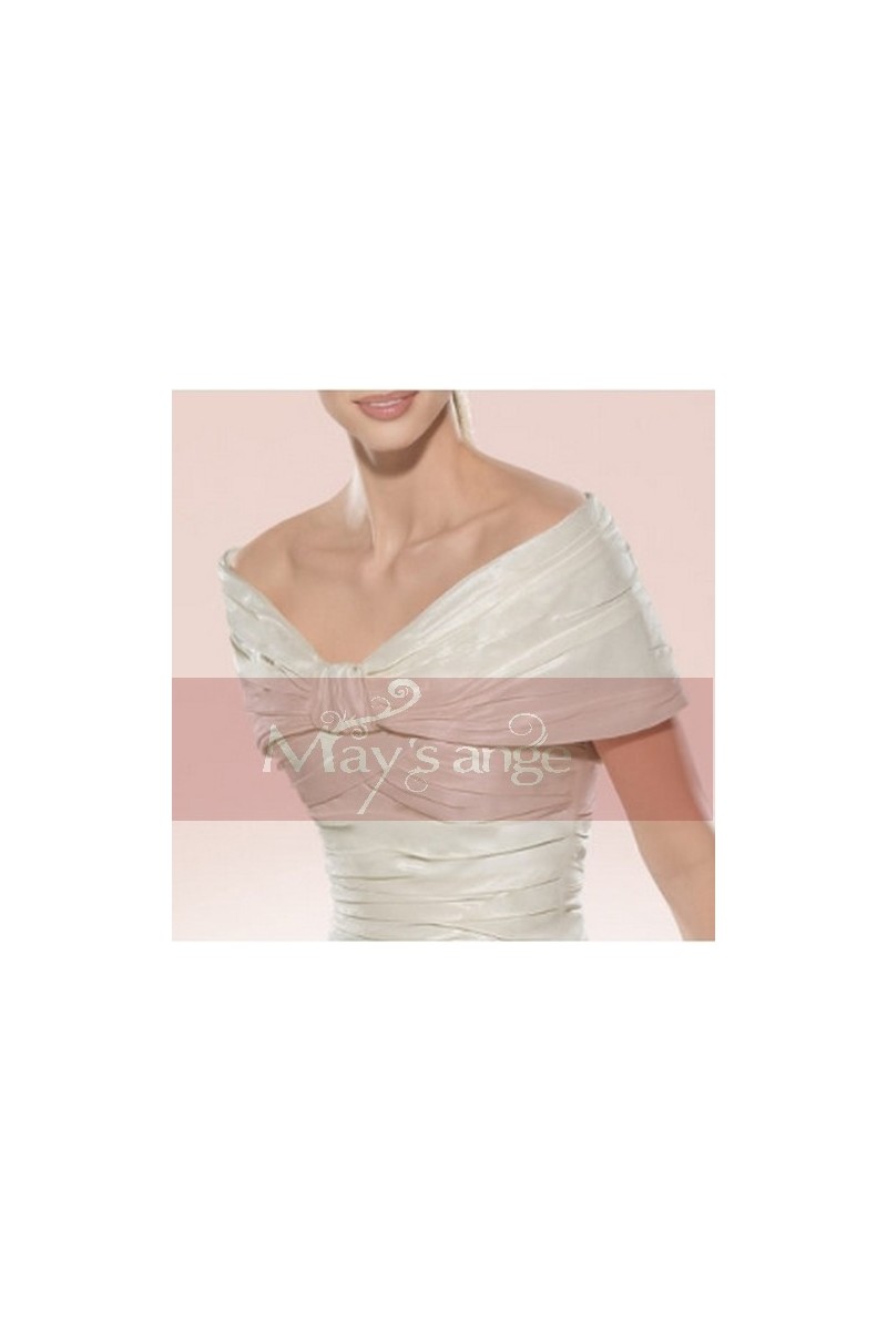 Bolero de mariage pas cher façon étole - Ref BOL002 - 01