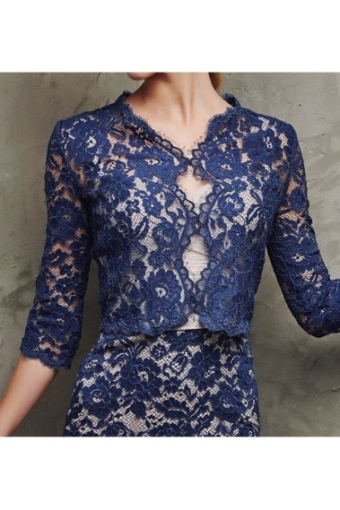 Blue lace evening shrugs and boleros - BOL062 #1