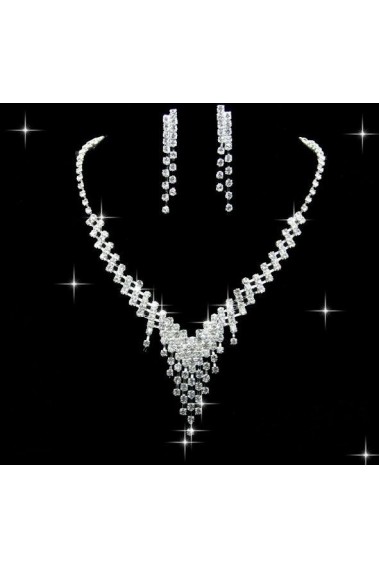 Cheap wedding necklace and earrings set - E114 #1