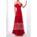 Robe rouge romantique et passionnée longue de soirée - Ref L127 - 03