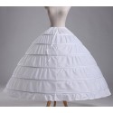 Jupon bouffant blanc sous robe princesse - Ref J002 - 02
