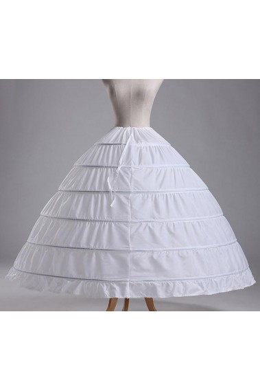 White puffy women petticoat ball gown - J002 #1