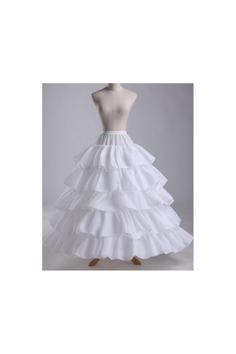 Best adjustable hoop skirt prom dress - Ref J004 - 01