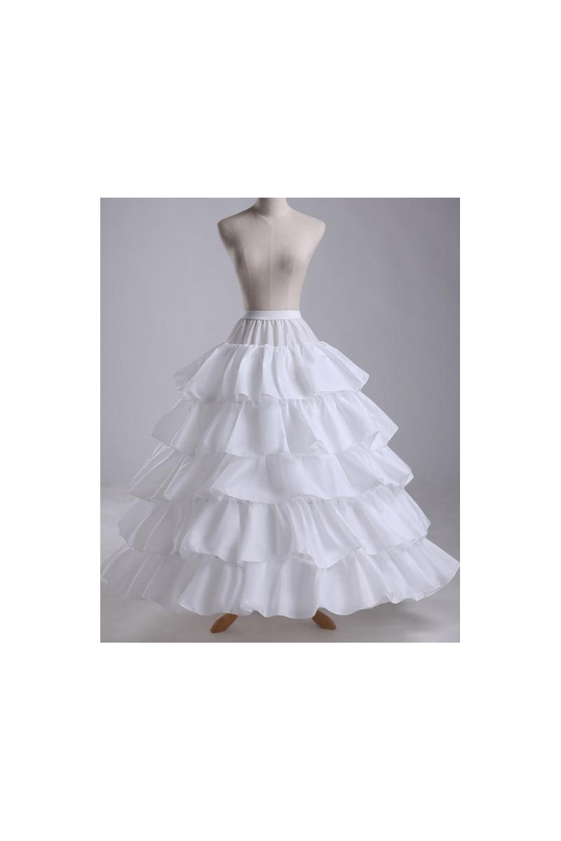 Full Shape 6 Hoop Skirt Ball Gown Petticoat Underskirt .