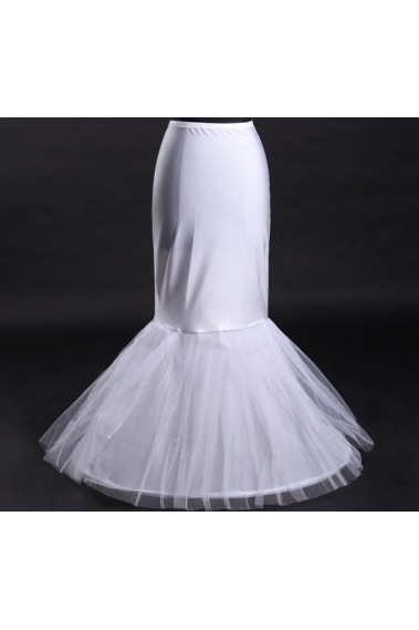 Jupon blanche pour robe de mariage sirène - J007 #1