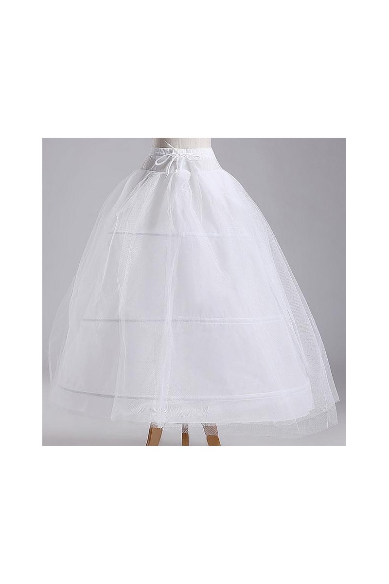 Jupon blanc 3 cerceaux J008 - Ref J008 - 01 Jupon blanc 3 cerceaux J008 - Ref J008 - 01