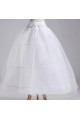 White elastic waist petticoat 3 hoops - Ref J008 - 02