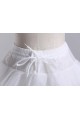 White elastic waist petticoat 3 hoops - Ref J008 - 03