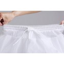 White elastic waist petticoat 3 hoops - Ref J008 - 04
