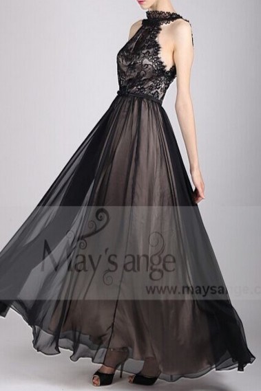 Simple Long Black Vneck Elegant Evening Dress With Sleeves - $98.9784  #AM79071 - SheProm.com