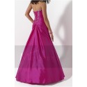 Prom evening dress in Taffeta color fuchsia - Ref L147 - 03