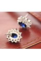 Clou oreille bleu chic mariage - Ref B072 - 04