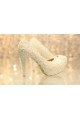 Beautiful Lace Wedding Heels And Pearls - Ref CH030 - 02