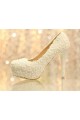Beautiful Lace Wedding Heels And Pearls - Ref CH030 - 03