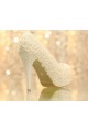 Beautiful Lace Wedding Heels And Pearls - Ref CH030 - 04