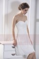 robe de soirée courte bustier blanc - Ref C789 - 05