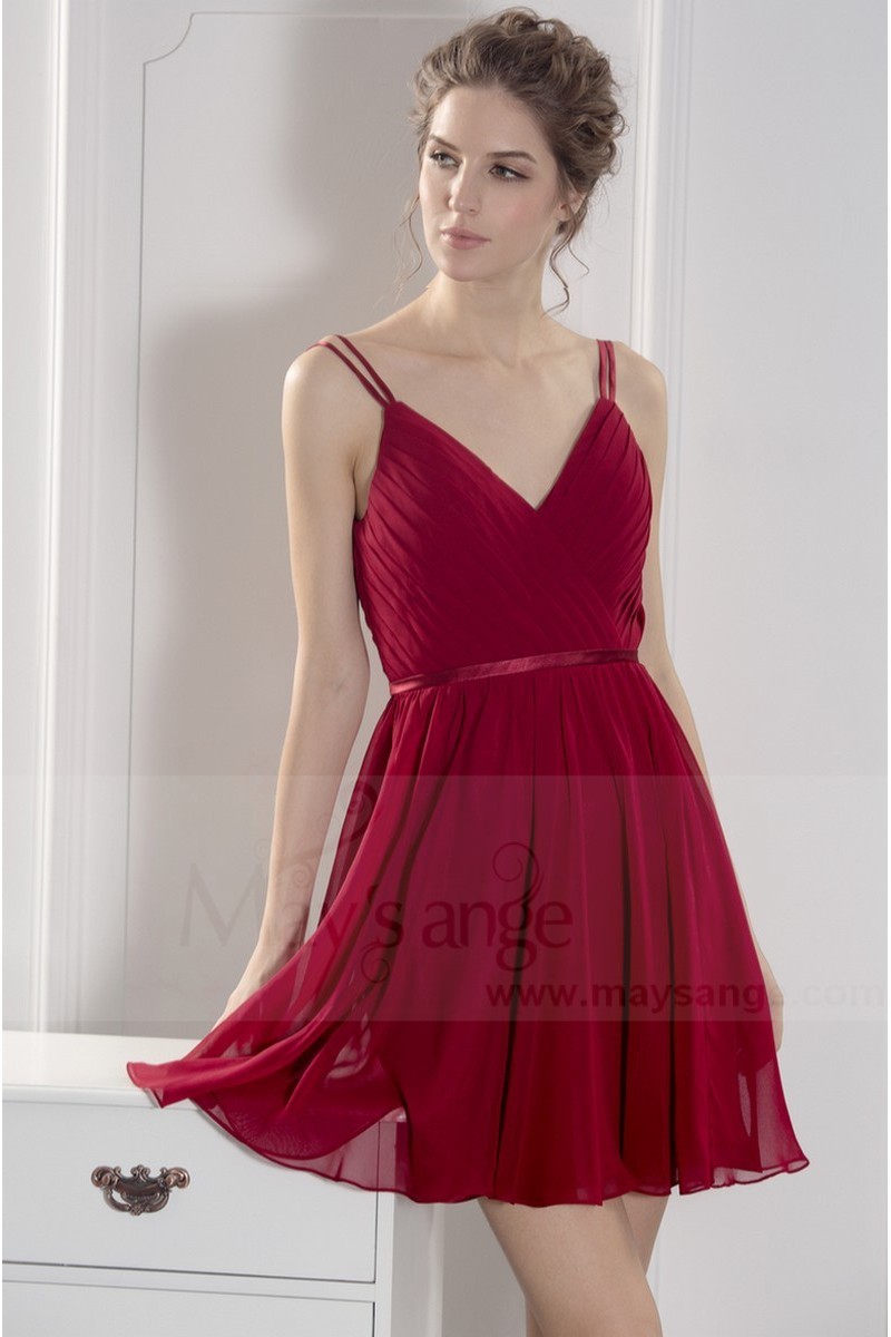 robe cocktail bordeaux - Ref C783 - 01 robe cocktail bordeaux - Ref C783 - 01