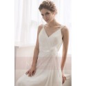 robe blanche simple pour mariage - Ref L738 - 02