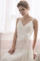 robe blanche simple pour mariage - Ref L738 - 02