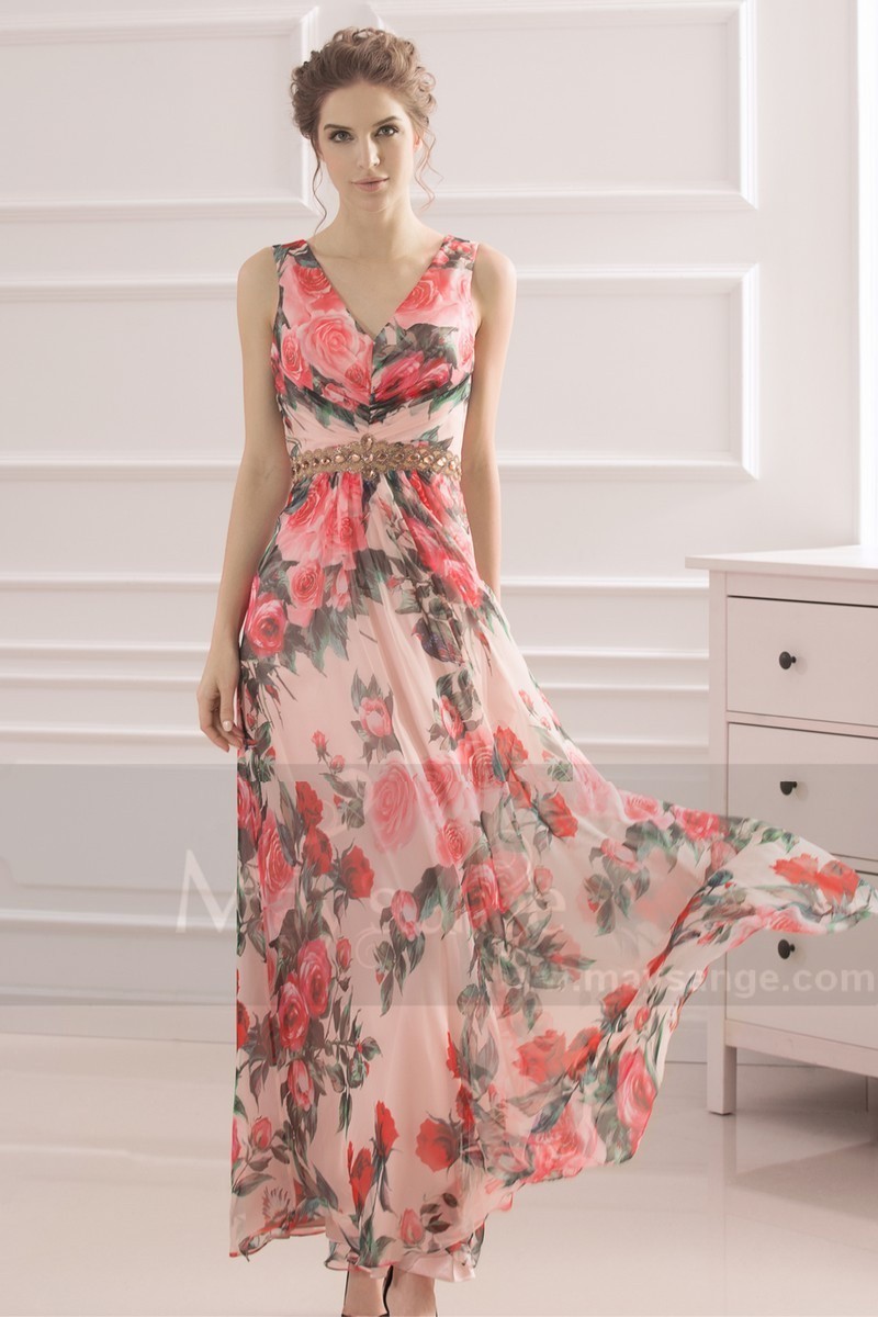 long floral dresses for wedding