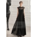 robe de soiree noir coupe empire - Ref L749 - 02