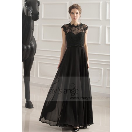 robe de soiree noir coupe empire