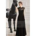 robe de soiree noir coupe empire - Ref L749 - 03